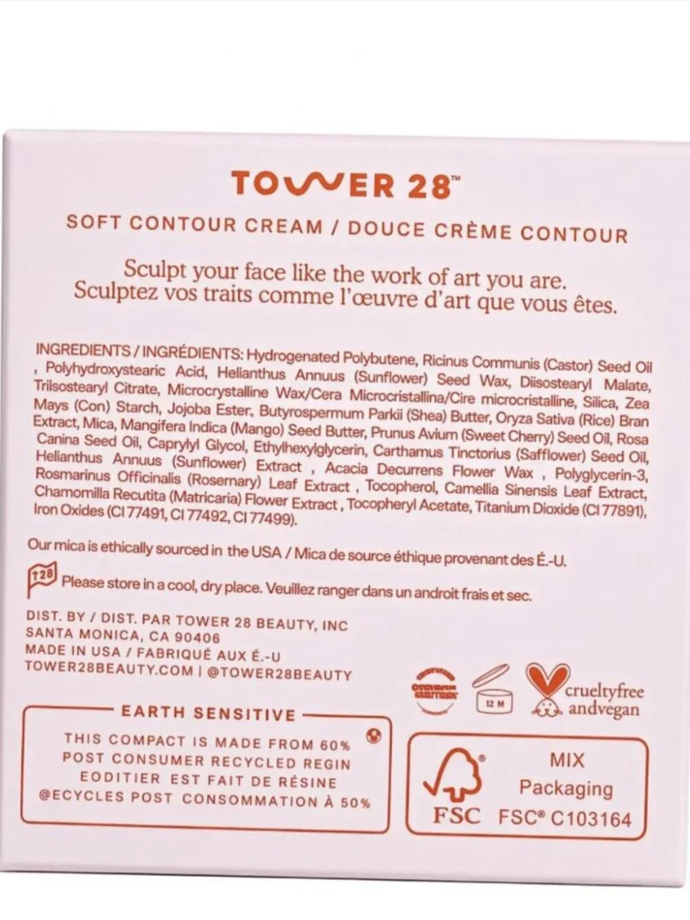 Tower 28 Sculptino Soft Contour Cream Bronzer Getty New